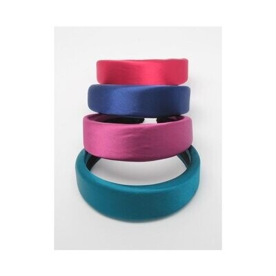 Winter Coloured Padded Satin Alice Band