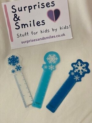Snowflake Vinyl Ruler Bookmark