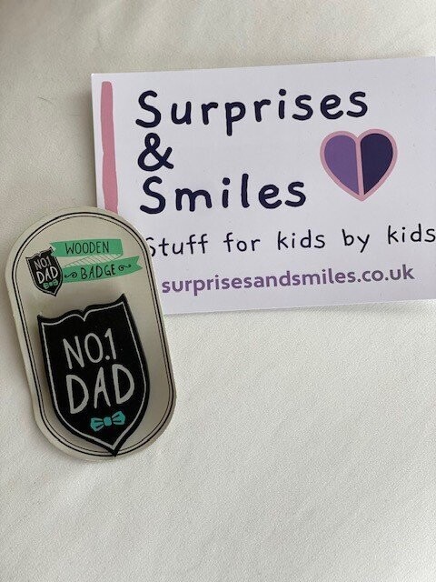 No.1 Dad Badge