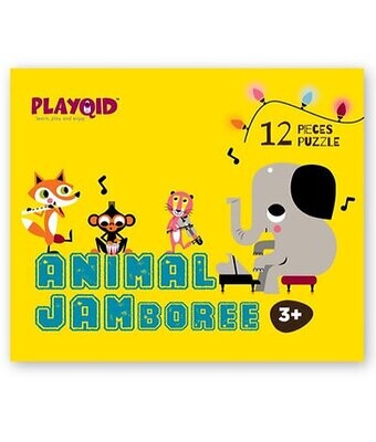 Animal Jamboree Jumbo Puzzle - 12 PIECES | Size: 36CM X 28CM | AGE: 3+