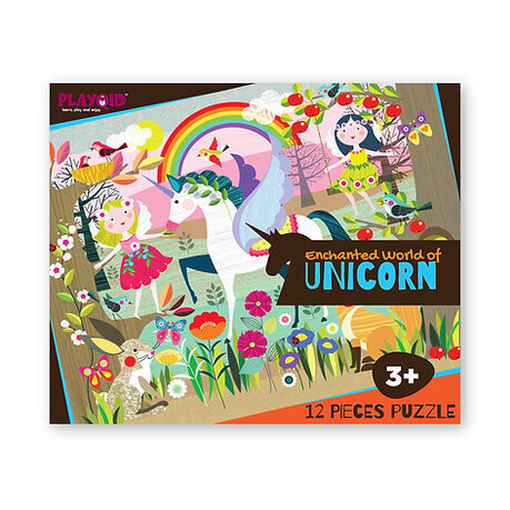 Enchanted World of Unicorn Jumbo Puzzle - 12 Pieces | Age: 3+ Size: 36cm x 28cm