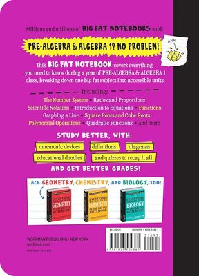 Everything You Need to Ace Pre-Algebra and Algebra I in One Big Fat Notebook