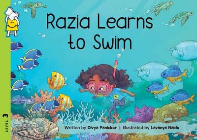 Razia learns to swim