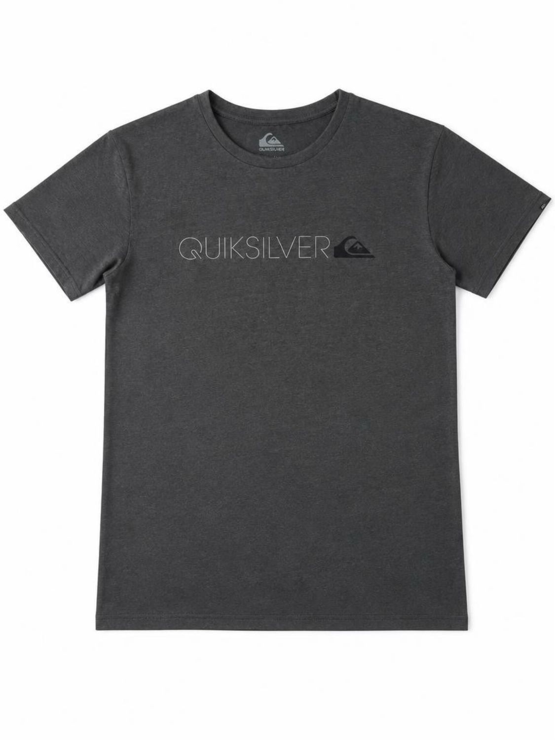 Quiksilver Men's Logo Tee | Heather Charcoal | XL