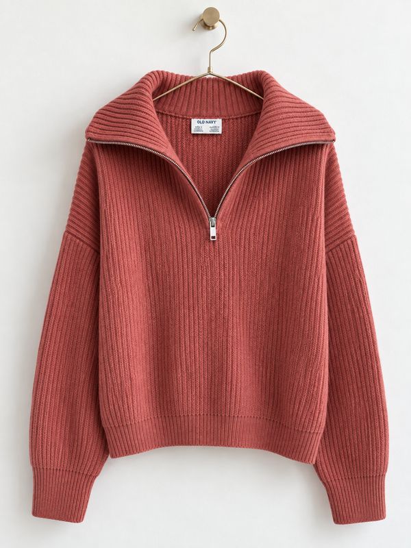 Old Navy Half Zip Chunky Knit Sweater | Women's M