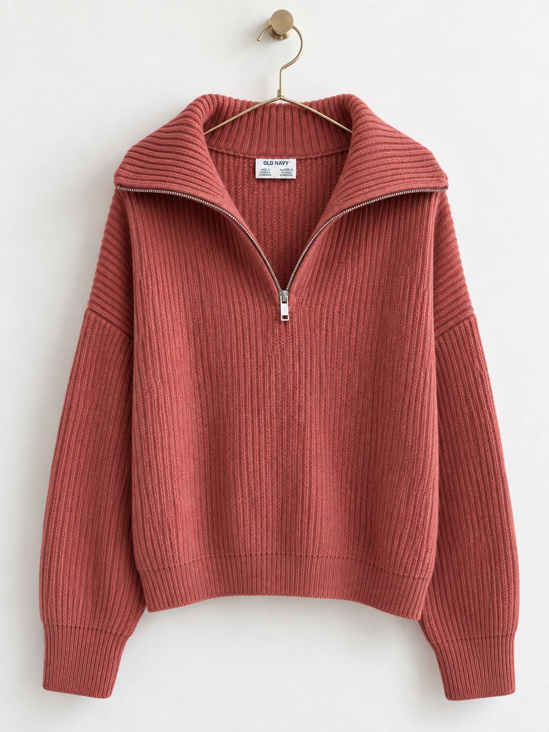 Old Navy Half Zip Chunky Knit Sweater | Women's M