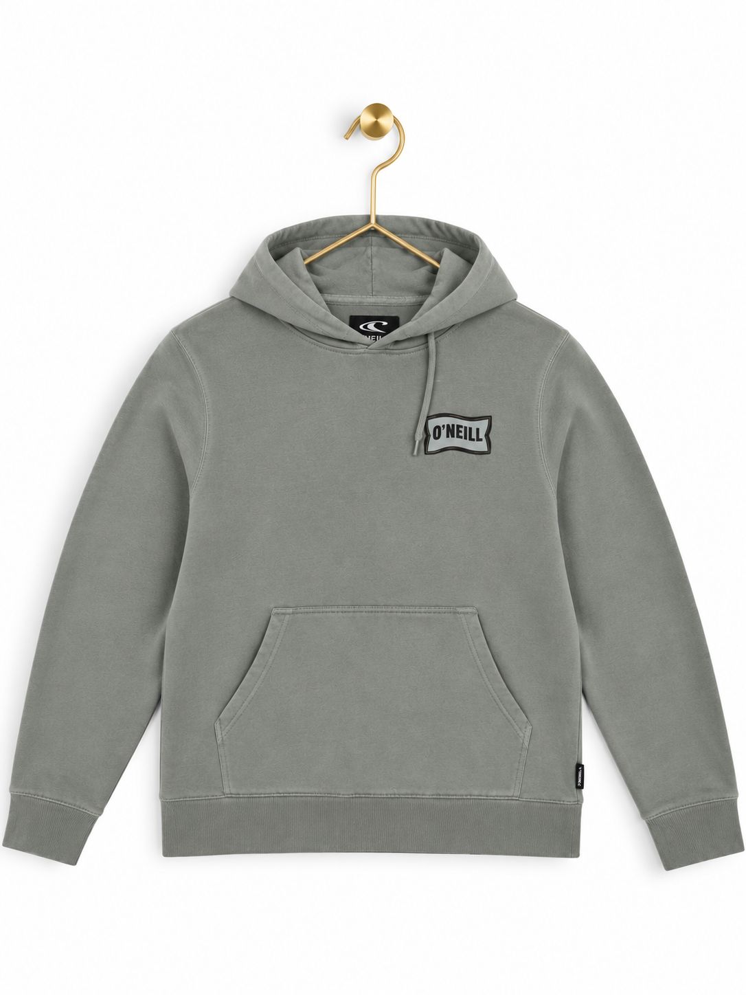 O'Neill Washed Logo Pullover Hoodie, Sage Grey, Size S