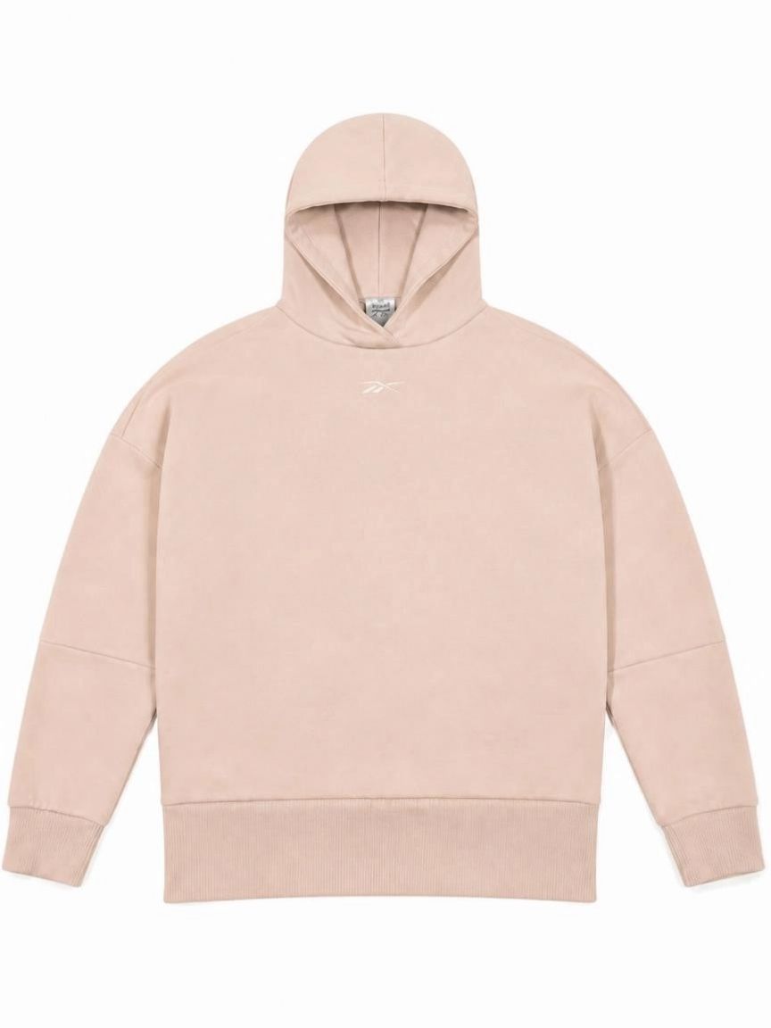Reebok Oversized Crossover Hoodie, Blush Pink, Women's XS
