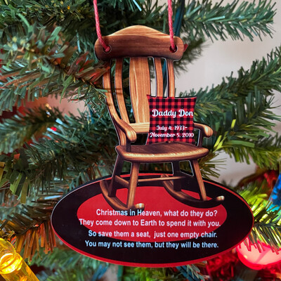 Personalized Memorial Ornament-Rocking Chair