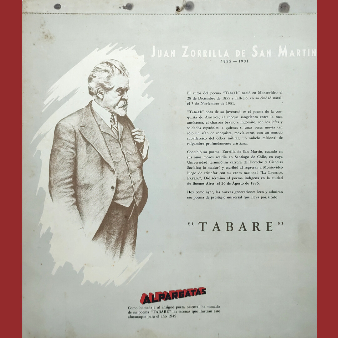 Almanaques Alpargata - “Tabaré” de Juan Zorrilla de San Martín.