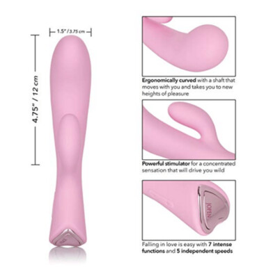 jopen sex toy Jopen Amour Silicone Dual G-Spot Vibrator, Pink main image 0