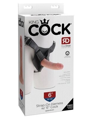 King Cock Strap on Harness w/ 6