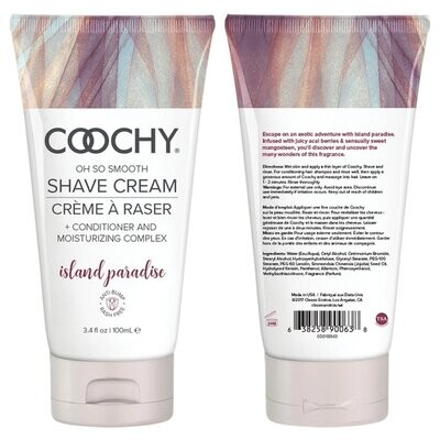 Coochy Island Paradise Oh So Smooth Shave Cream 3.4 oz