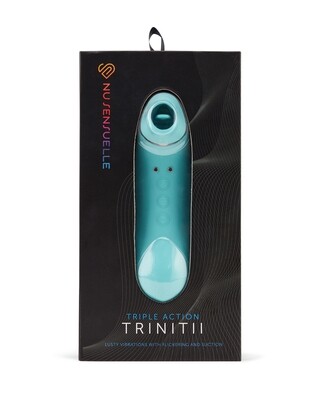 Nu Sensuelle Trinitii 3 In 1 Suction Tongue Electric Blue