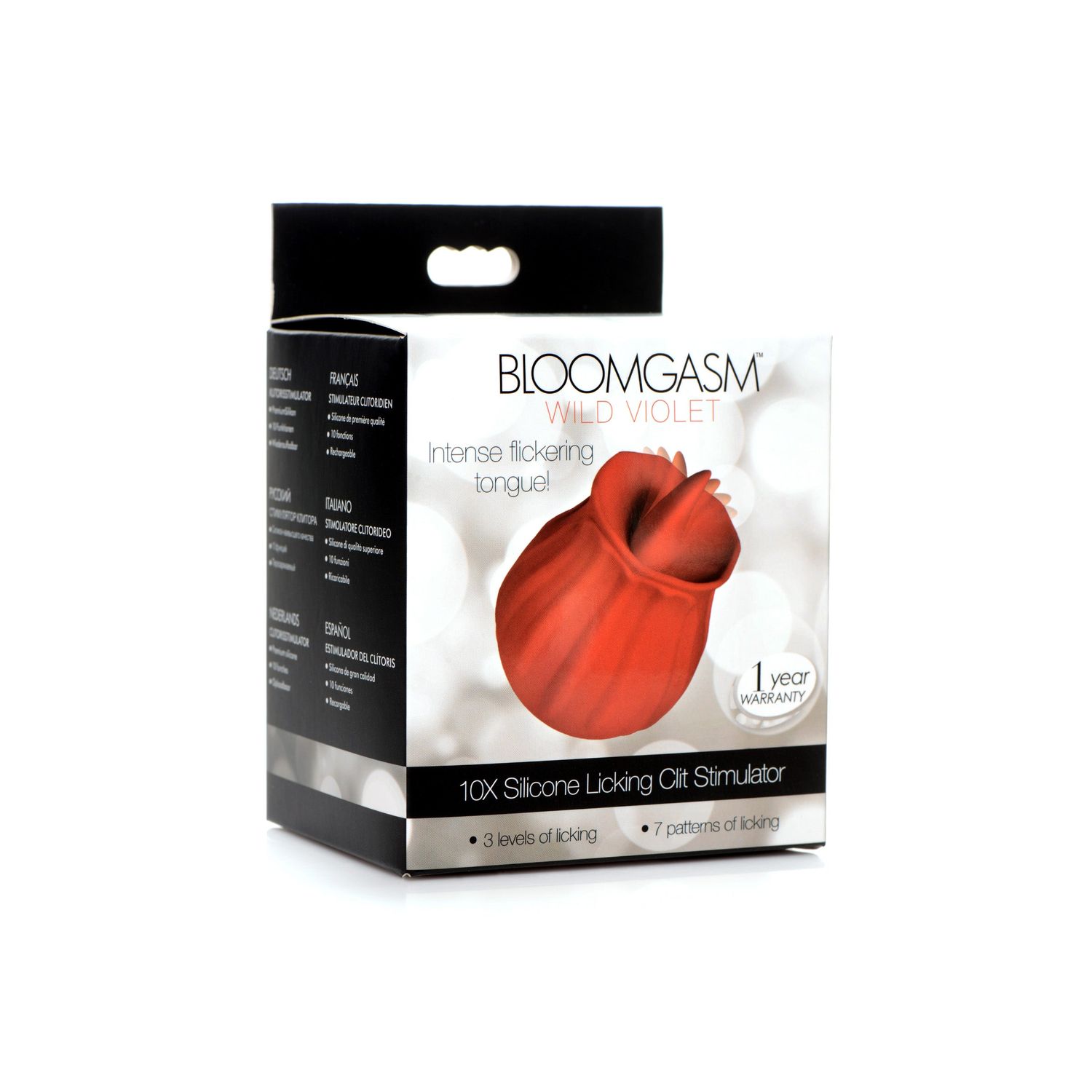 In Bloomgasm Wild Violet 10X Licking Stimulator Red