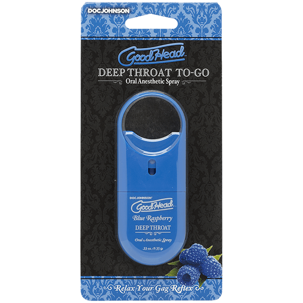 Goodhead To Go Deep Throat Spray Blue Raspberry