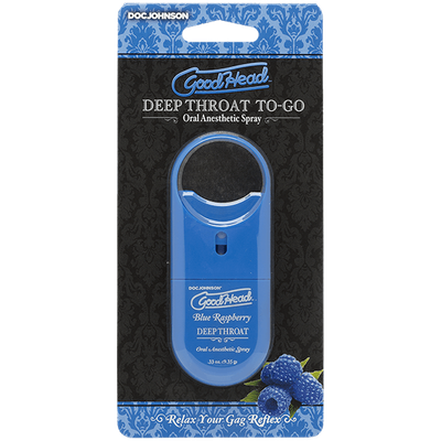 Goodhead To Go Deep Throat Spray Blue Raspberry