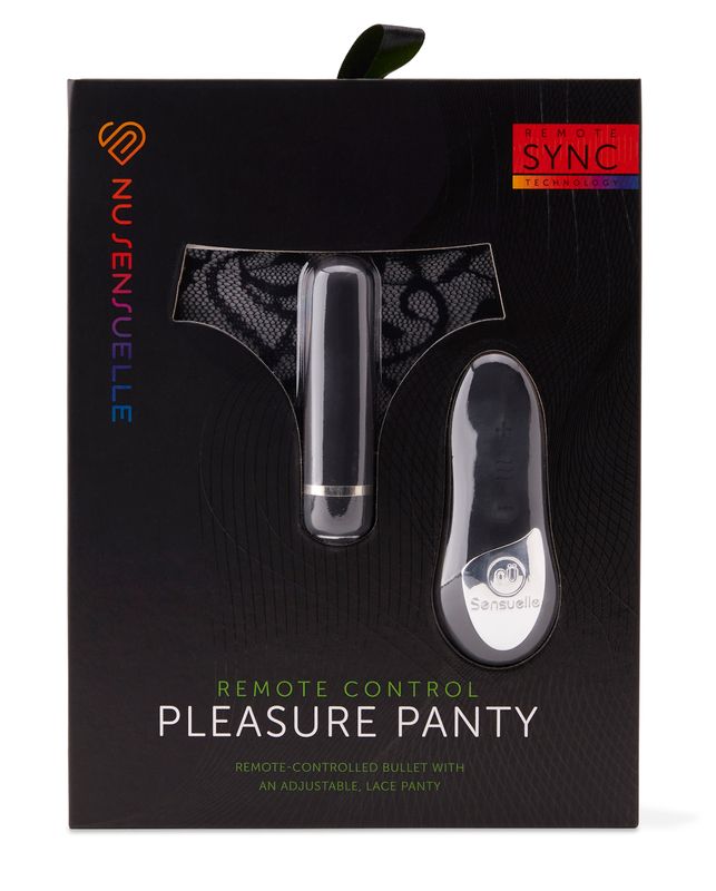 Nu Sensuelle Pleasure Panty Remote Control 15  Function Bullet Black