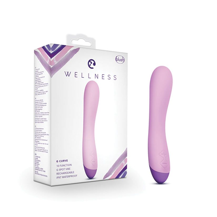 Wellness By Blush | G Curve G-Spot Purple UltraSilk Vibrator - Made with Puria Silicone