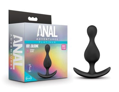 Anal Adventures Platinum - Wave Plug - Black