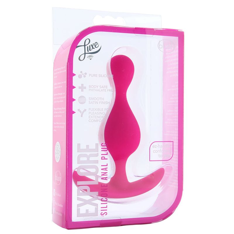 Luxe By Blush | Explore Fuchsia 4.5-Inch Anal Plug With Handle