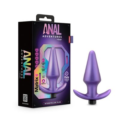 Anal Adventures Matrix By Blush | Interstellar Plug: Tapered Tip For Easy Insertion And Training in Astro Violet | With Stayput Technology & AnchorTech Base Anal Adventures Matrix By Blush | Interstellar Plug: Tapered Tip For Easy Insertion And Training in Astro Violet | With Stayput Technology & AnchorTech Base