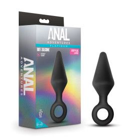 Anal Adventures Platinum By Blush | Loop Black 5.25-Inch Anal Plug