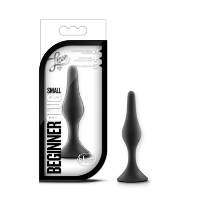 Luxe By Blush | Beginner Black 3.25-Inch Anal Plug With Suction Cup Base