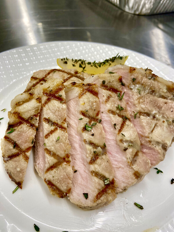 Grilled Pork Chops with Specialty Topper
