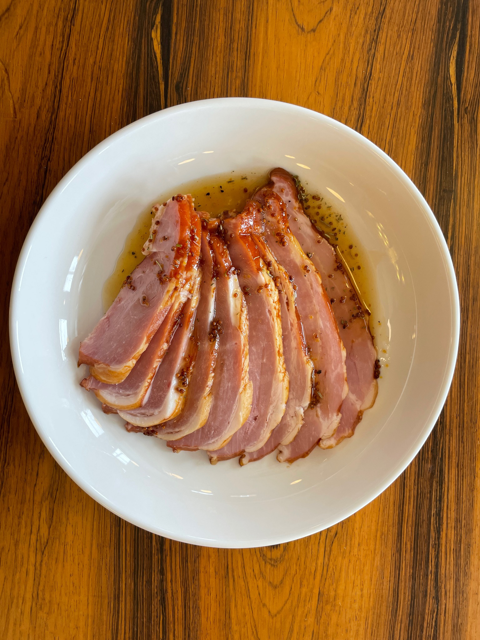 Baked Ham with Maple-Mustard Glaze