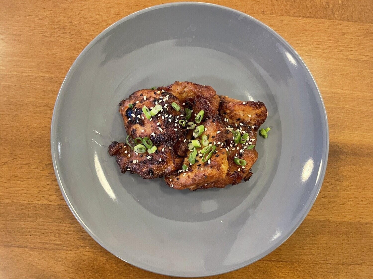 Sticky Ginger Chicken with Coconut-Ginger Rice and Grilled Teriyaki Vegetables