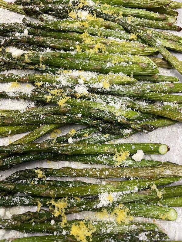 Lemon Parm Roasted Asparagus