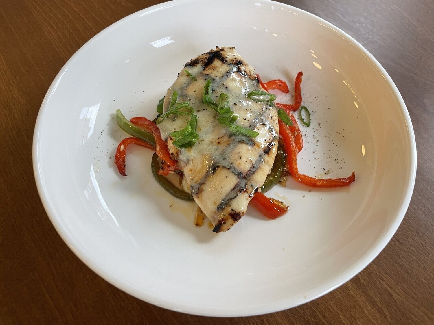 Italian Chicken with Ty's Red Pepper Pasta and Buttered Green Beans