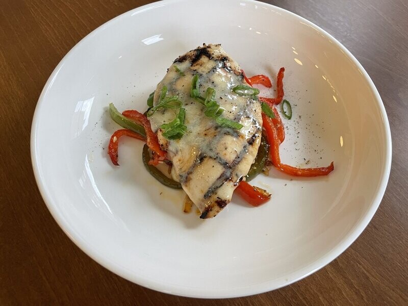 Italian Chicken with Baked Pasta and House Veggies