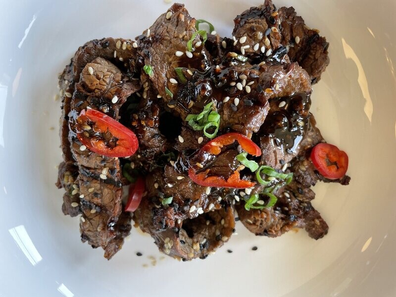 Grilled Bulgogi Flank Steak