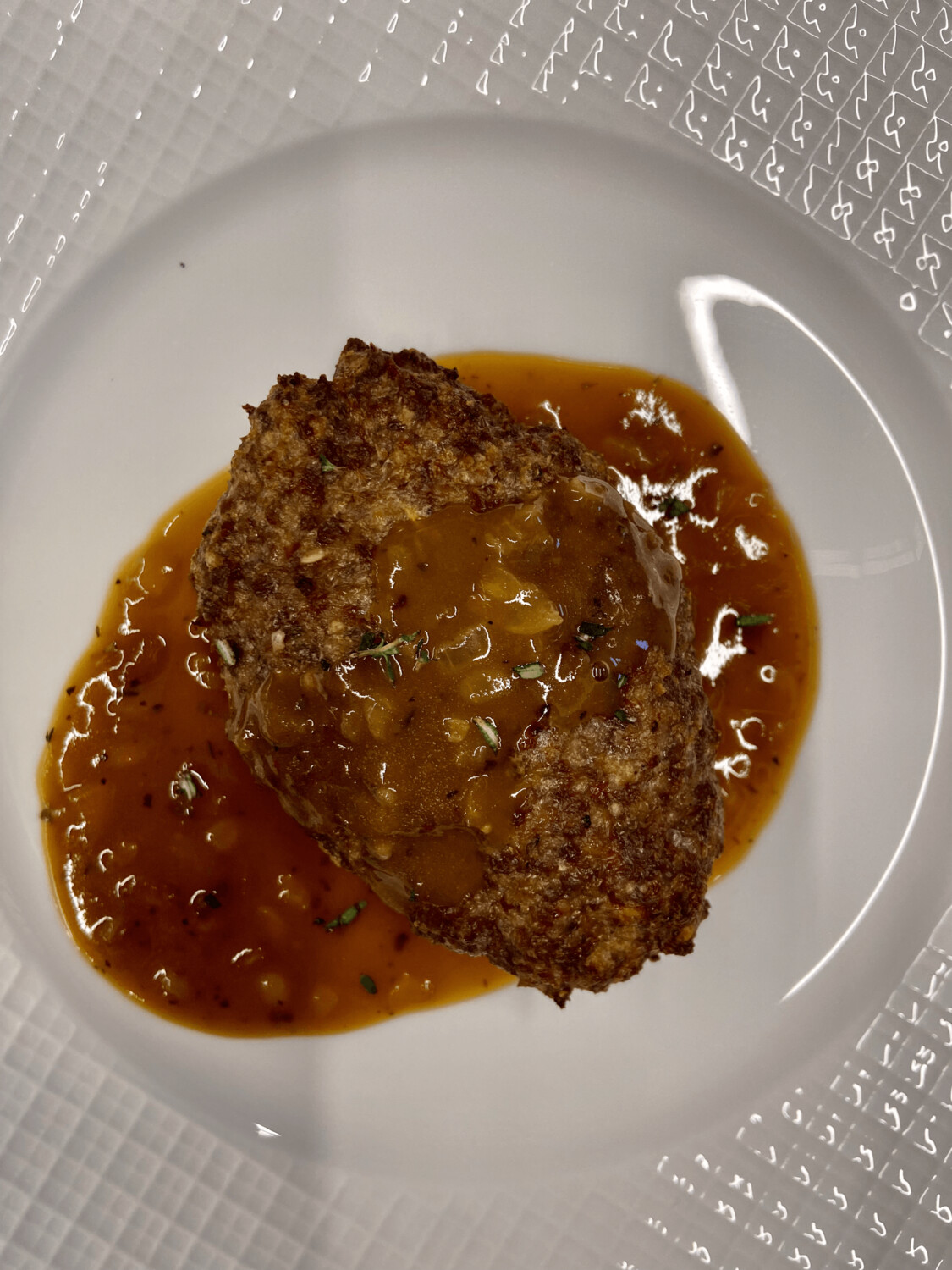 Salisbury Steak and Onion Gravy with Scalloped Potatoes and Steamed Summer Vegetable Blend
