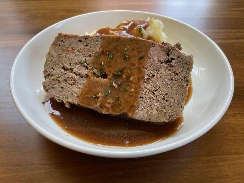 Meatloaf and Onion Gravy