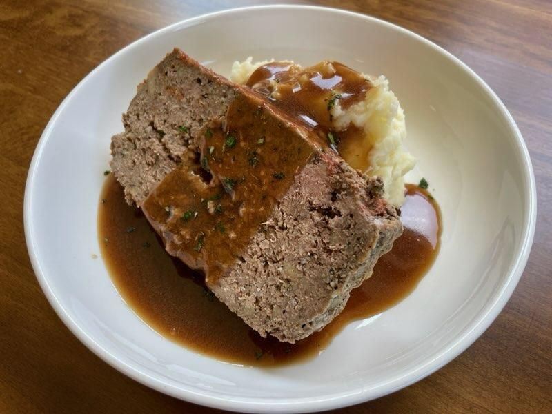 Meatloaf with Brown Gravy