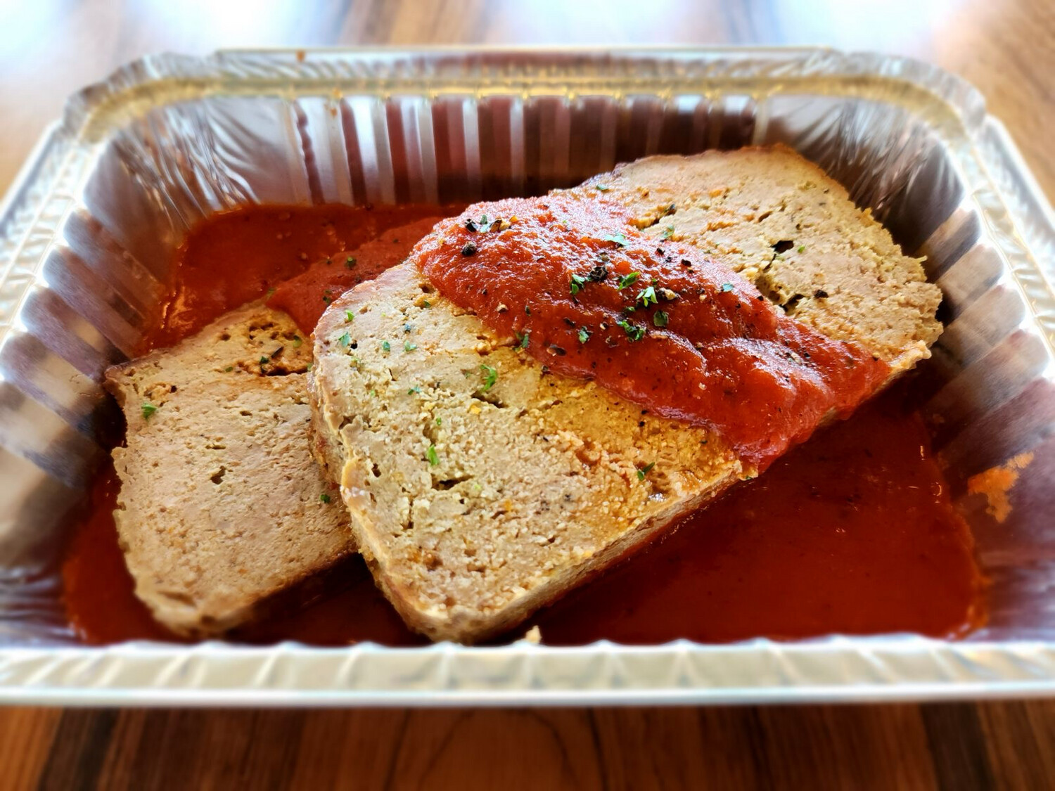 Turkey Meatloaf with Tomato Gravy