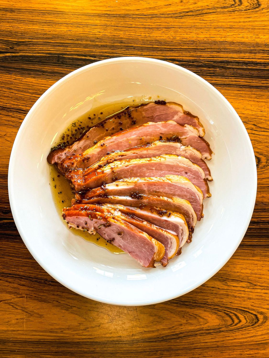 Baked Ham with Maple-Mustard Glaze