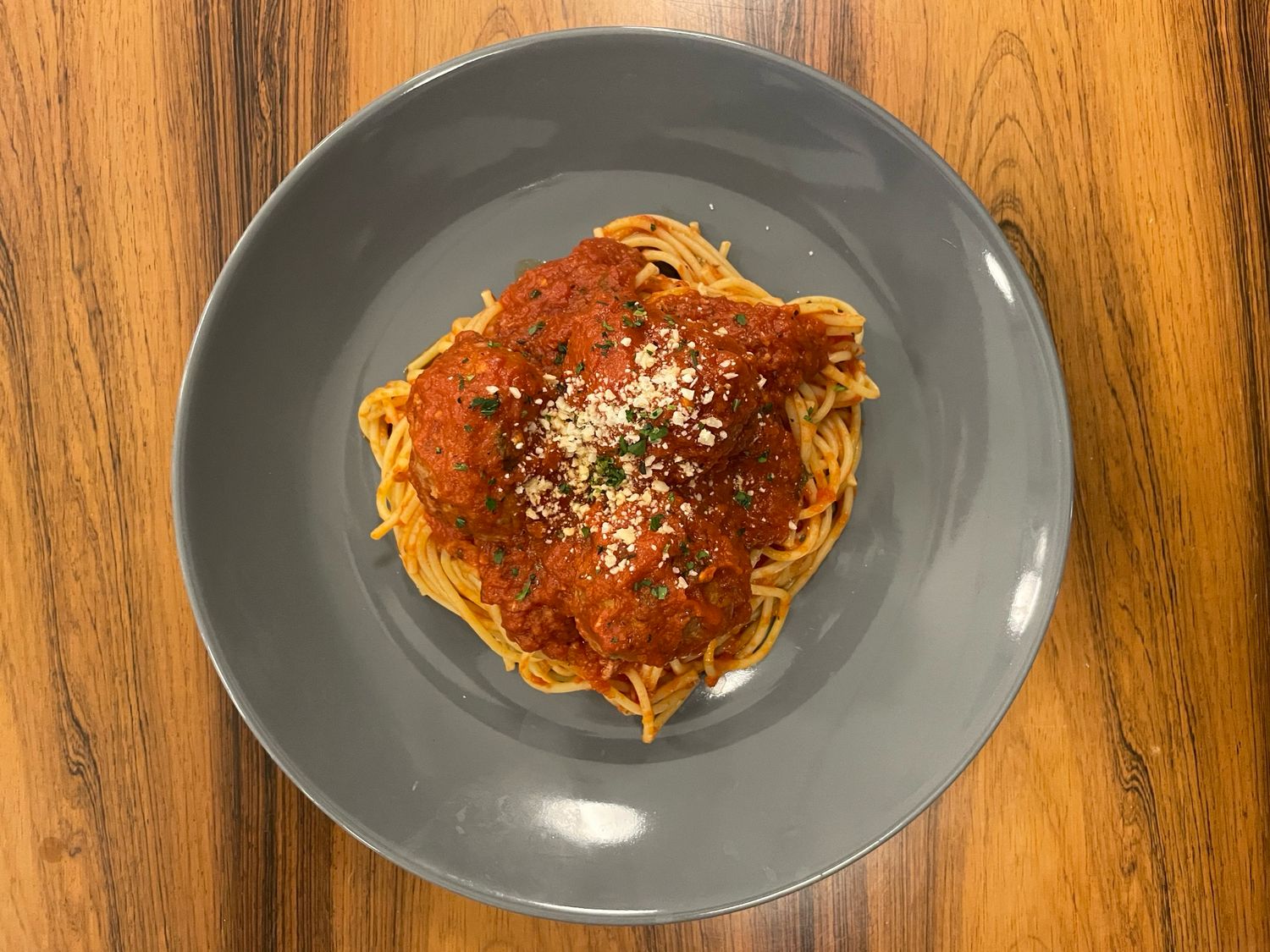 Mom's Spaghetti & Meatballs with a Mancinis Twist