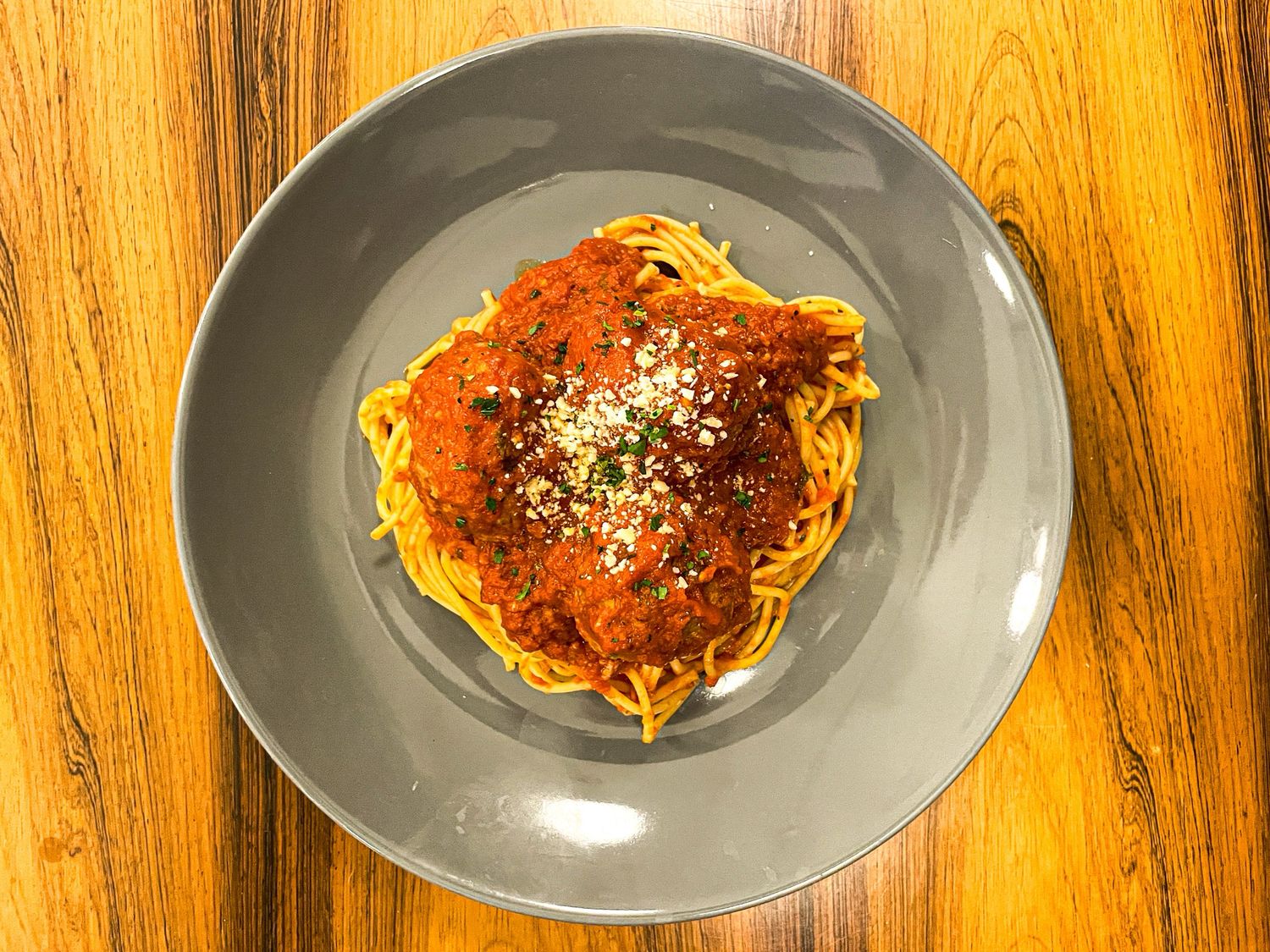 Mom's Spaghetti & Meatballs with a Mancinis Twist