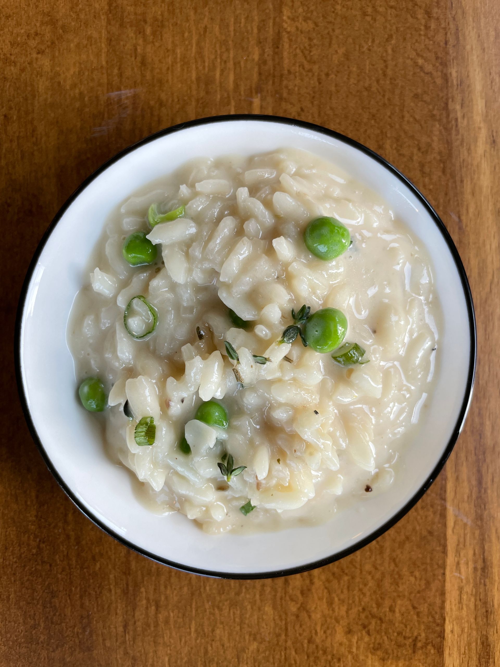 Chicken Piccata with Sweet Pea Risotto and Lemon Parm Roasted Asparagus