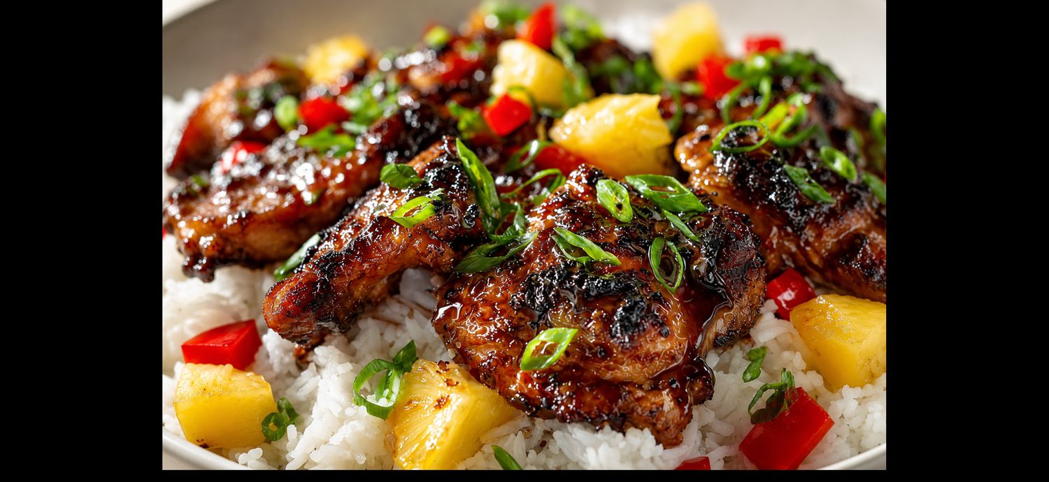 Huli- Huli Chicken Thighs - Single Serving Meal Huli- Huli Chicken Thighs - Single Serving Meal