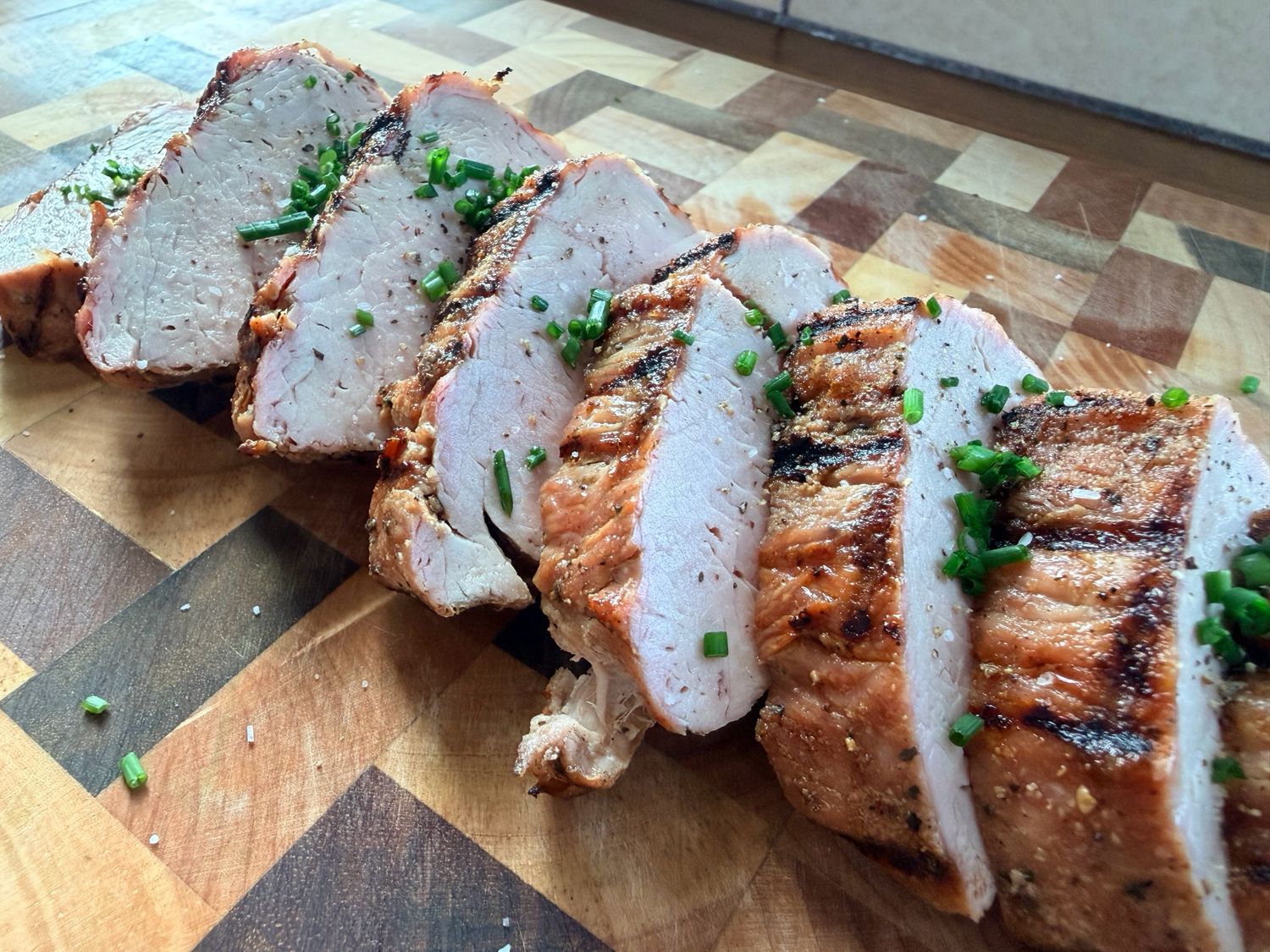 Grilled Garlic Herb Pork Tenderloin with Roasted Garlic mashed Potatoes and Seasonal Vegetables - Single Serving Meal