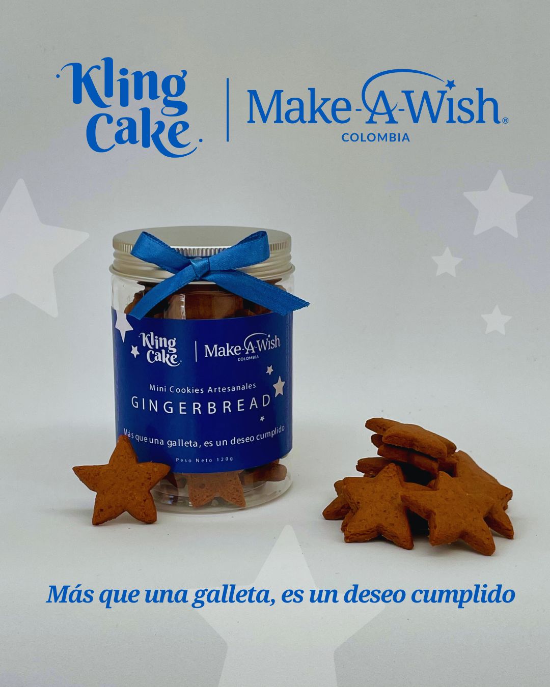 Tarro Mini Cookies Gingerbread Make a Wish