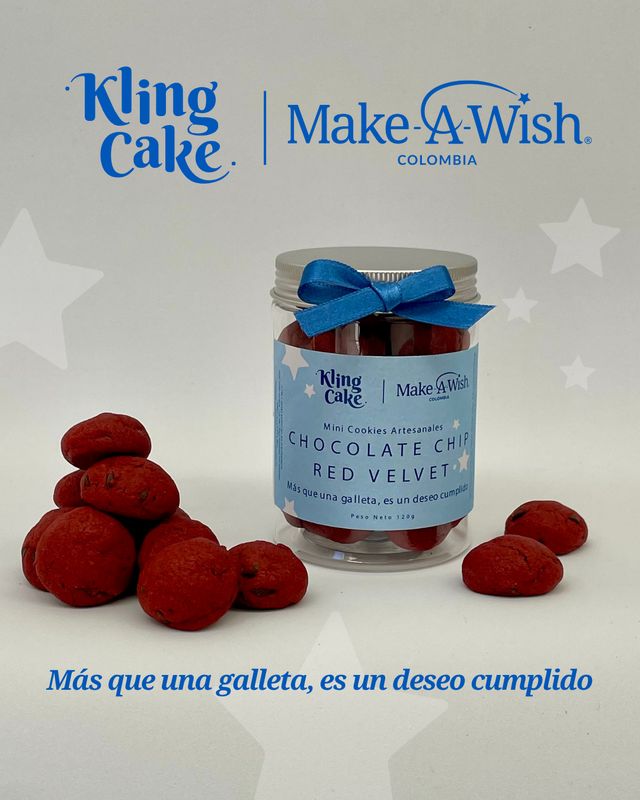 Tarro Mini Cookies Red Velvet Make a Wish