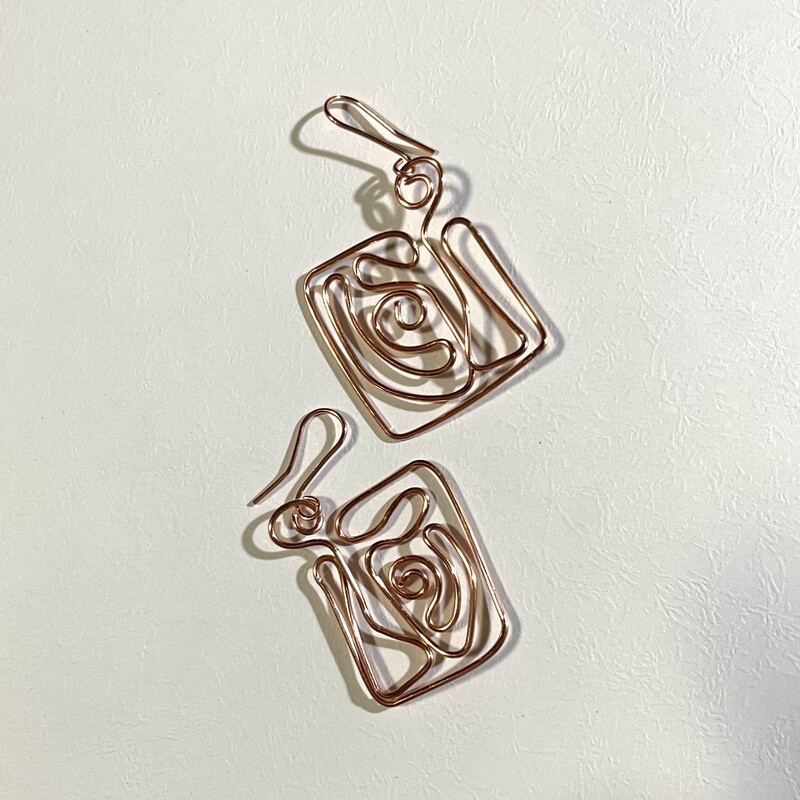 Simple Copper Earings