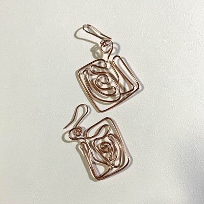Simple Copper Earings