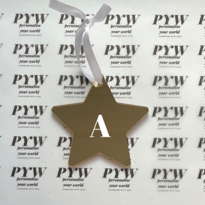 Personalised Luxe Acrylic Star Christmas Decoration